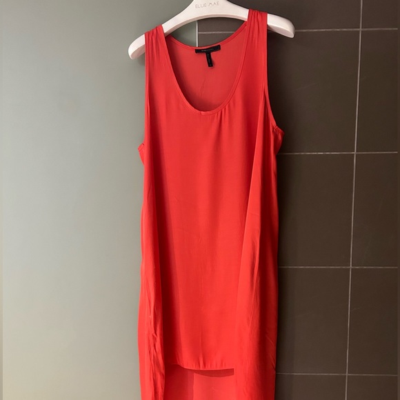BCBG Maxazria scoop neck asymmetrical high low dress - Picture 1 of 4